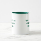 Grüne Typografie Cherokee Sprichwort Kaffee Tasse (Zentrum)