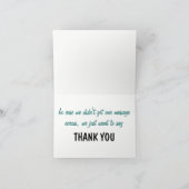 Grüne Typografie-Collage Dankeskarte (Innenseite)