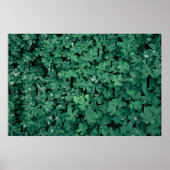 Grüne Typografie-LIEBE Poster (Vorne)