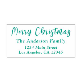 Grüne Typografie Minimal Einfache Moderne Weihnach Permastempel