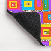 GRÜNE U. BLAUE RECHTECKE MOUSEPAD (Ecke)