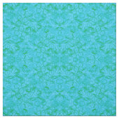 Grüne u. blaue Squiggles u. Wirbel Stoff (Muster)