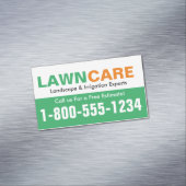 Grüne u. orange Zahl-Erinnerung Magnetische Visitenkarte (Beispiel)