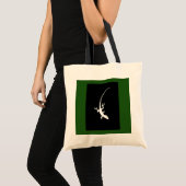 Grüne u. schwarze Eidechsen-Taschen-Tasche Tragetasche (Vorderseite (Produkt))