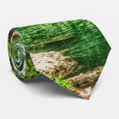 Grüne Überlegungen im Frühjahr Krawatte (Gerollt)