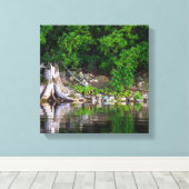 Grüne Überlegungen Leinwanddruck (Insitu (Holzboden))