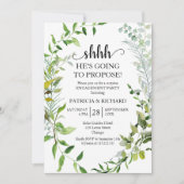 Grüne Überraschungsparty Einladung (Vorderseite)