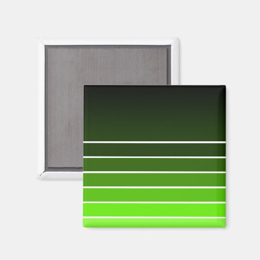 grüne Uhr Magnet (Vorderseite/Rückseite)