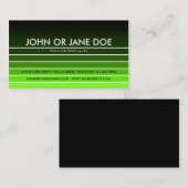 grüne Uhr Visitenkarte (Vorne/Hinten)