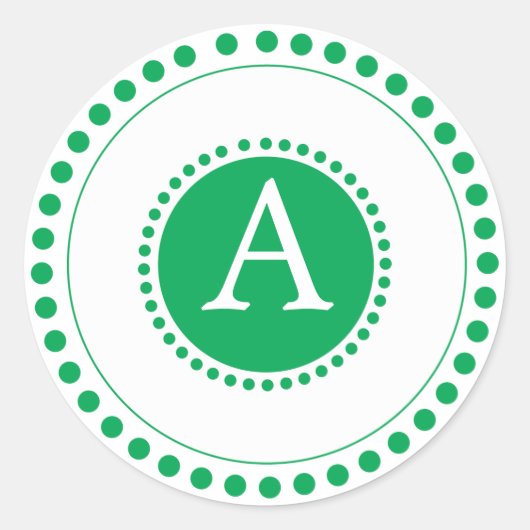 Grüne Umschlag Aufkleber (Vorderseite)