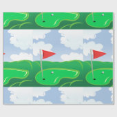 Grüne Umschlagpapier für Golfplätze Geschenkpapier (Flach)