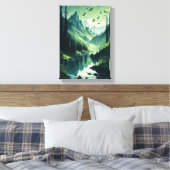 Grüne Umwelt Leinwand (Insitu (Schlafzimmer))