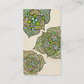 Grüne Umwelt-neutrale mit BlumenVisitenkarte Visitenkarte (Rückseite)