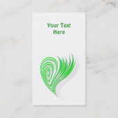 Grüne umweltfreundliche Entwurfs-Geschäfts-Karte Visitenkarte (Rückseite)