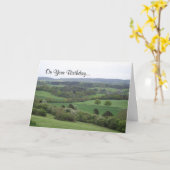 Grüne und angenehme Geburtskarte Karte (Gelbe Blume)