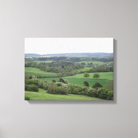 Grüne und angenehme, ländlich gearbeitete Leinwand (Vorderseite)