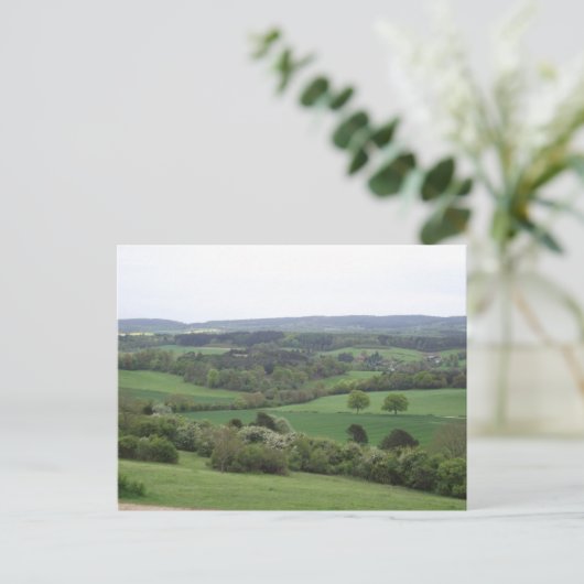 Grüne und angenehme Postkarte (Stehend Vorderseite)
