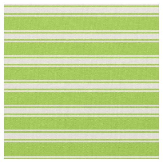 Grüne und beige farbige Linien Stoff (Nahaufnahme)