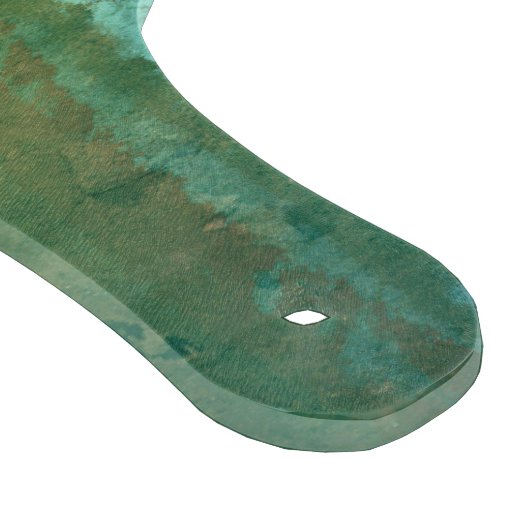 Grüne und blaue Aquarellfarben Schneidebrett (Ecke)