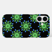 Grüne und blaue Blume Case-Mate iPhone Hülle (Rückseite (Horizontal))