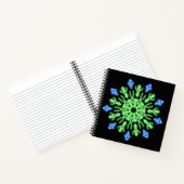 Grüne und blaue Blume Notizbuch (Innenseite)