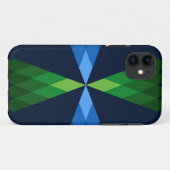 Grüne und blaue Diamanten Case-Mate iPhone Hülle (Rückseite (Horizontal))