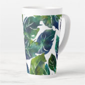 Grüne und blaue Foliage Philodendron Botanical Milchtasse (Rechte Ecke)