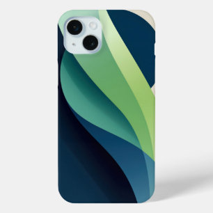 Grüne und blaue Formen Case-Mate iPhone Hülle