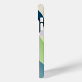 Grüne und blaue Formen Case-Mate iPhone Hülle (Rückseite / Links)