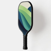 Grüne und blaue Formen Pickleball Schläger (Links)