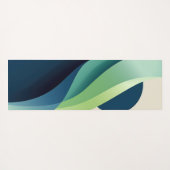 Grüne und blaue Formen Yogamatte (Rückseite (Horizontal))