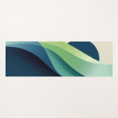 Grüne und blaue Formen Yogamatte (Vorderseite (Horizontal))