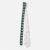 Grüne und blaue Gingham Krawatte (Rückseite)