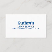 Grüne und blaue "Launch Service Business Card" Visitenkarte (Rückseite)