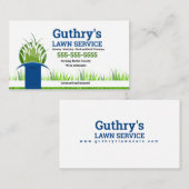 Grüne und blaue "Launch Service Business Card" Visitenkarte (Vorne/Hinten)