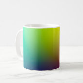 GRÜNE UND BLAUE LIGHT ILLUSTRATION KAFFEETASSE (Vorderseite Links)