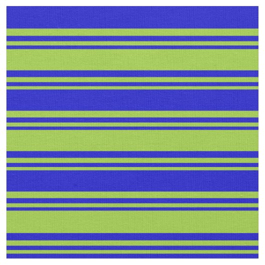 Grüne und blaue Linien Stoff (Nahaufnahme)