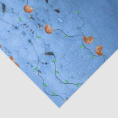 Grüne und blaue Natur Moderne Abstrakte Foliage Seidenpapier (Ausschnitt)