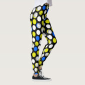 Grüne und blaue Pickleballs Leggings (Rechts)