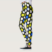 Grüne und blaue Pickleballs Leggings (Links)