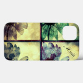 Grüne und blaue Sonnenblumen Art iPad Case (Rückseite (Horizontal))