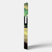 Grüne und blaue Sonnenblumen Art iPad Case (Rückseite / Rechts)