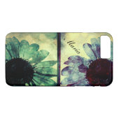 Grüne und blaue Sonnenblumen Art iPhone 7+ Fall Case-Mate iPhone Hülle (Rückseite (Horizontal))