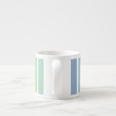 Grüne und blaue Streifen Espressotasse (Rückseite)
