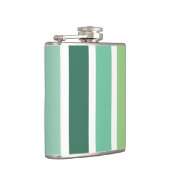 Grüne und blaue Streifen Flachmann (Rechts)