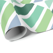 Grüne und blaue Streifen Geschenkpapier (Rolleneckpunkt)