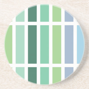 Grüne und blaue Streifen Getränkeuntersetzer