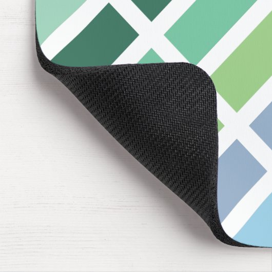 Grüne und blaue Streifen Mousepad (Ecke)