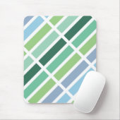 Grüne und blaue Streifen Mousepad (Mit Mouse)
