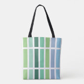 Grüne und blaue Streifen Tasche (Rückseite)
